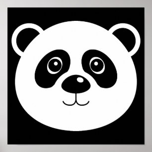 Panda Björn Affisch Skylt
