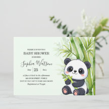 Panda Björn Bambu Babyfirande
