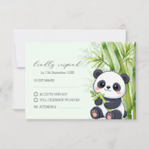 Panda Björn Bambu Babyfirande