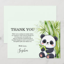 Panda Björn Bambu Babyfirande