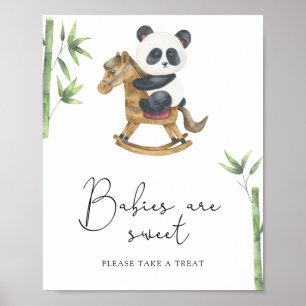 Panda Björn - bebisar är söta Poster