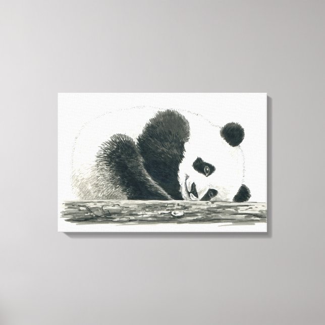 Panda björn canvastryck (Framsida)