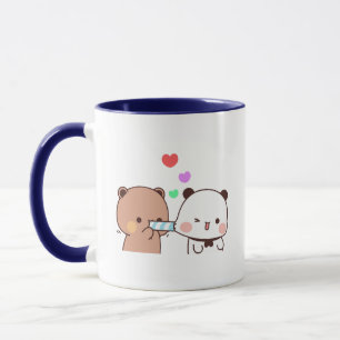 Panda-björn, Cute bubu och dudu hugs kärlek Mugg