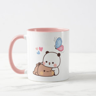 Panda-björn, Cute bubu och dudu hugs kärlek Mugg