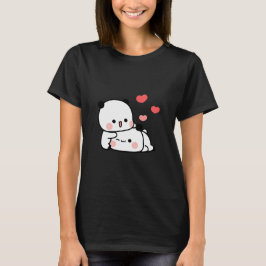 Panda-björn, Cute bubu och dudu hugs kärlek T Shirt