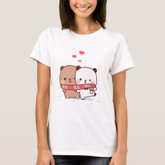 Panda-björn, Cute bubu och dudu hugs kärlek T Shirt