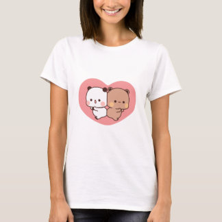 Panda-björn, Cute bubu och dudu hugs kärlek T Shirt