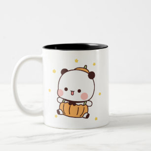 Panda-björn, Cute bubu och dudu hugs kärlek Två-Tonad Mugg