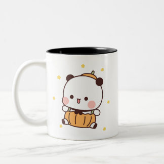 Panda-björn, Cute bubu och dudu hugs kärlek Två-Tonad Mugg