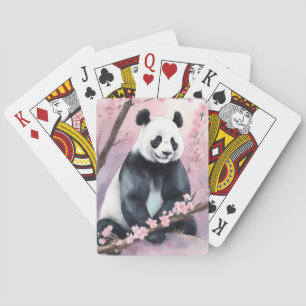 Panda Björn för vattenfärgsfärg Casinokort