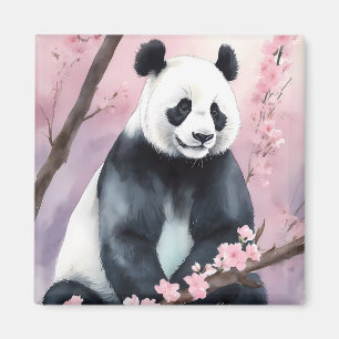 Panda Björn för vattenfärgsfärg Magnet