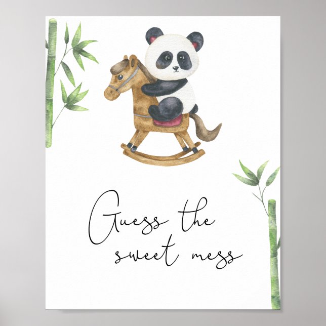 Panda björn - Gissa den söta röra Poster (Framsidan)