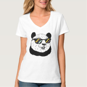 Panda björn i solglasögon t shirt