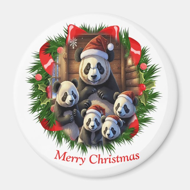 Panda Björn Jul Magnet (Framsidan)