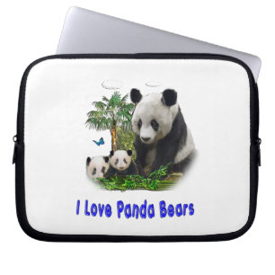 panda björn laptop fodral