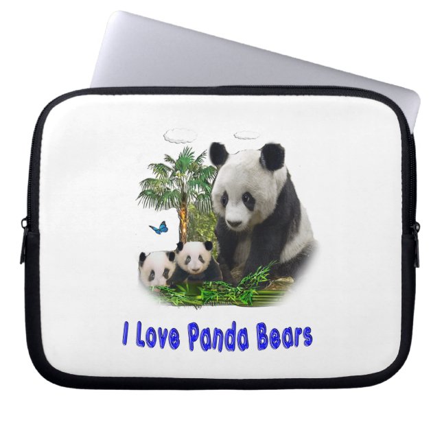 panda björn laptop fodral (Framsidan)