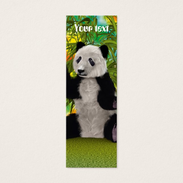 Panda björn litet visitkort (Framsidan)