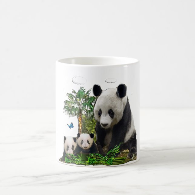 Panda björn magisk mugg (Center)