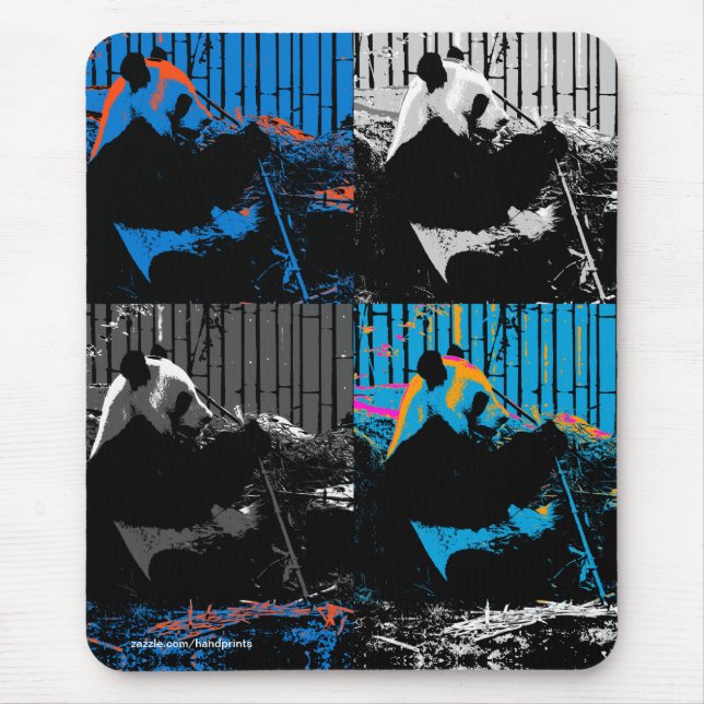 Panda Björn Multi-panel Modern Konst Design Musmatta (Framsidan)