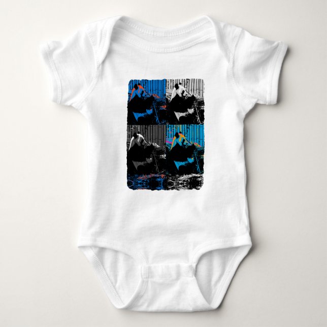 Panda Björn Multi-panel Modern Konst Design T-shirt (Framsida)