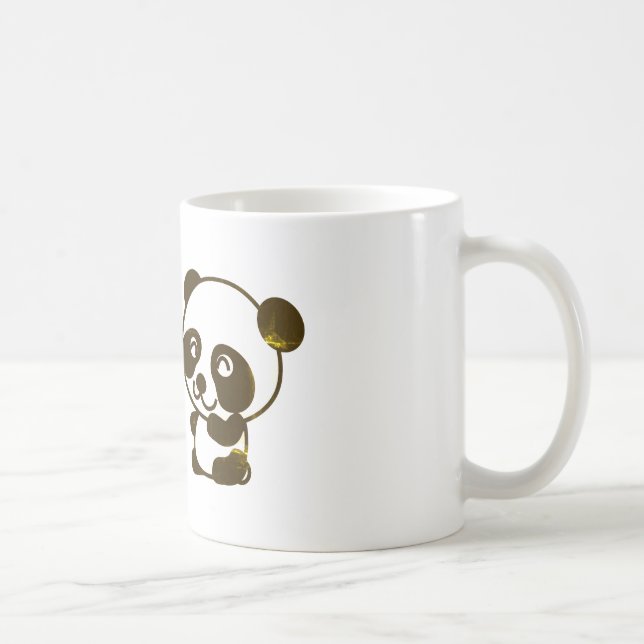 panda, björn, natur kaffemugg (Höger)