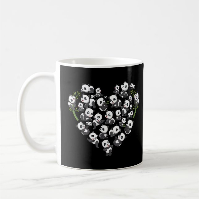 Panda Björn Panda för Kaffemugg (Vänster)