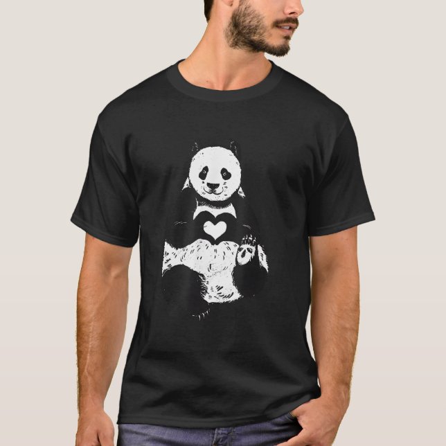 Panda Björn Panda T Shirt (Framsida)