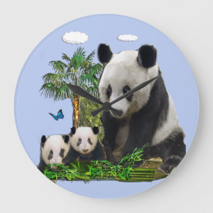 Panda björn stor klocka