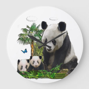 Panda björn stor klocka