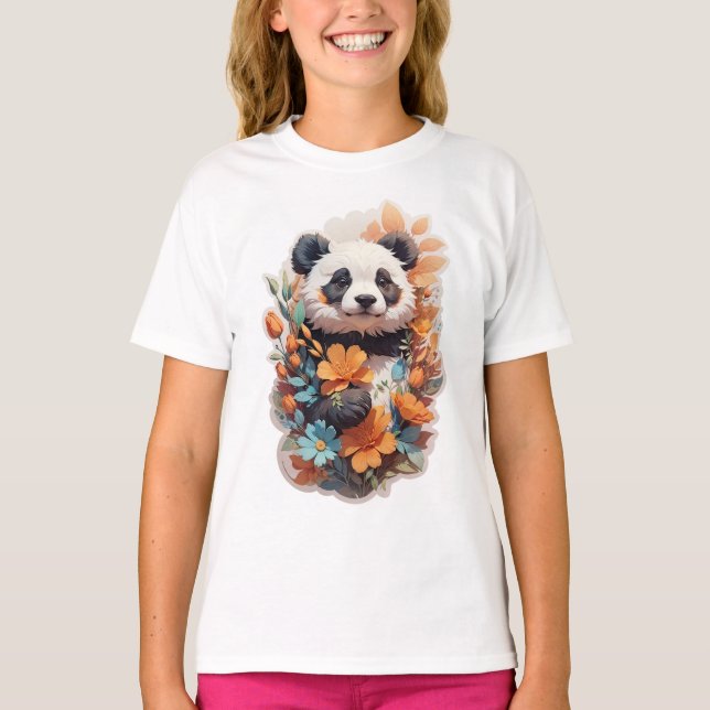Panda Björn T Shirt (Framsida)