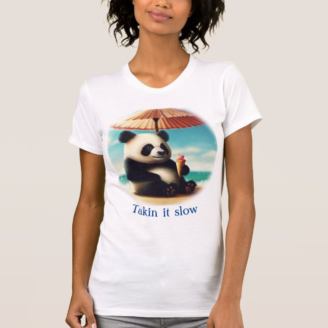 Panda-björn T-shirts (Framsida)