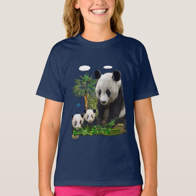 Panda björn t-shirts (Framsida)