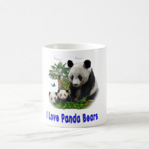 Panda Björn Två-Tons Kaffe Mugg
