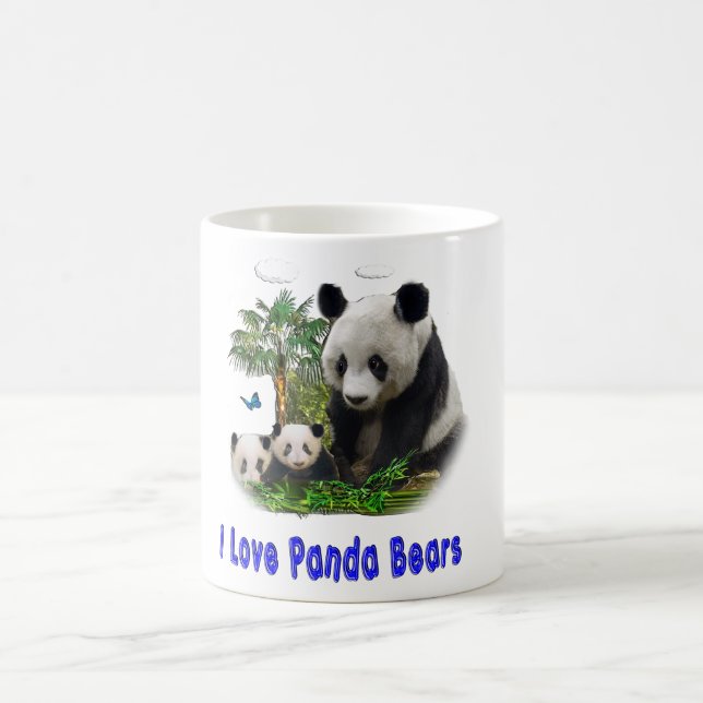 Panda Björn Två-Tons Kaffe Mugg (Center)