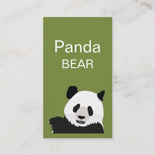  Panda Björn Visitkort (Framsida)