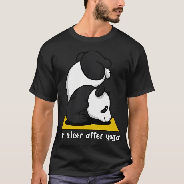 Panda Björn Yoga T Shirt (Framsida)