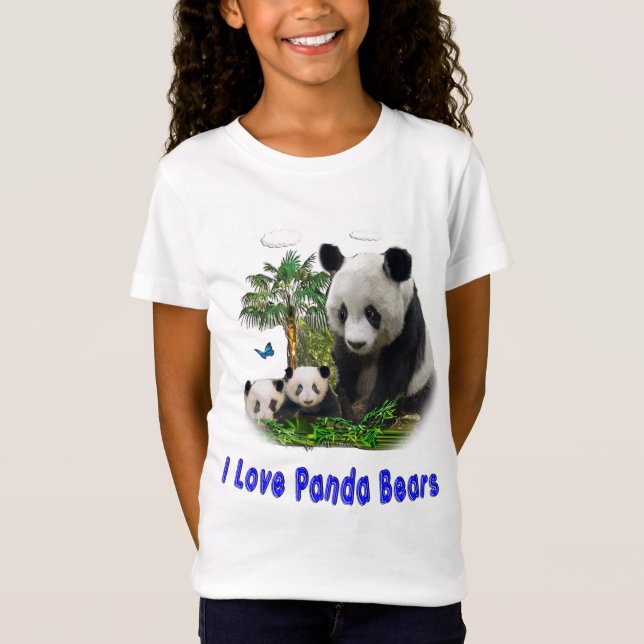 Panda björnar t-shirts (Framsida)