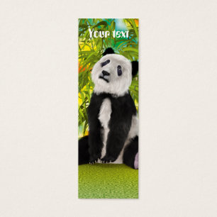 Panda björnunge litet visitkort