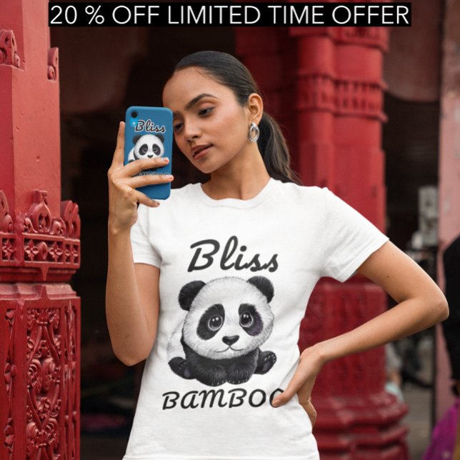 Panda Bliss Shirt - Adsible Bamboo Design T Shirt (Skapare uppladdad)