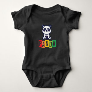Panda blk t shirt