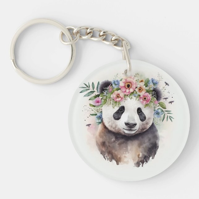 Panda Blommor Akvarell              (Framsidan)