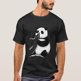 Panda Blowing His Nose On Mom'S Table T Shirt