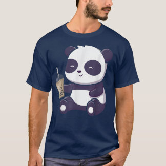 Panda Boba Bubble Tea Anime Kawaii Japansk Otaku T Shirt