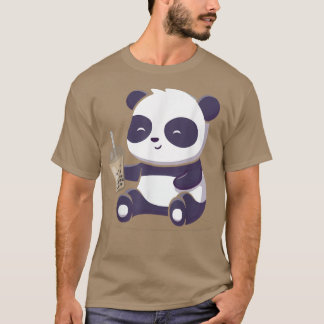 Panda Boba Bubble Tea Anime Kawaii Japansk Otaku T Shirt
