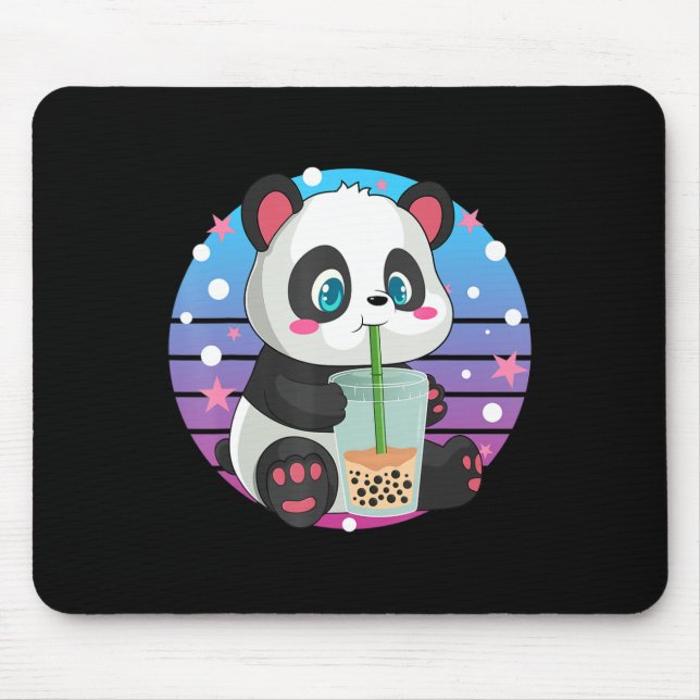 Panda Boba Tea Bubble Tea Anime Kawaii Neko Musmatta (Framsidan)