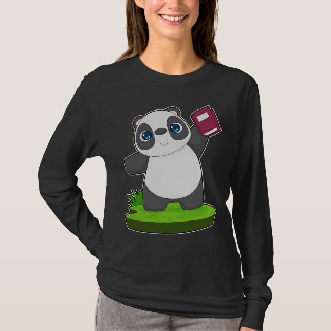 Panda Bok T Shirt (Framsida)