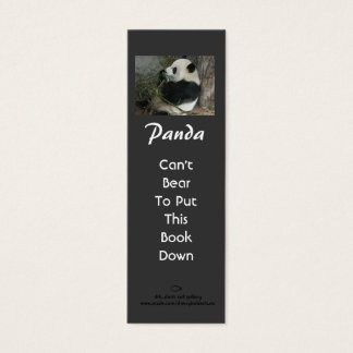 Panda Bookmark Litet Visitkort
