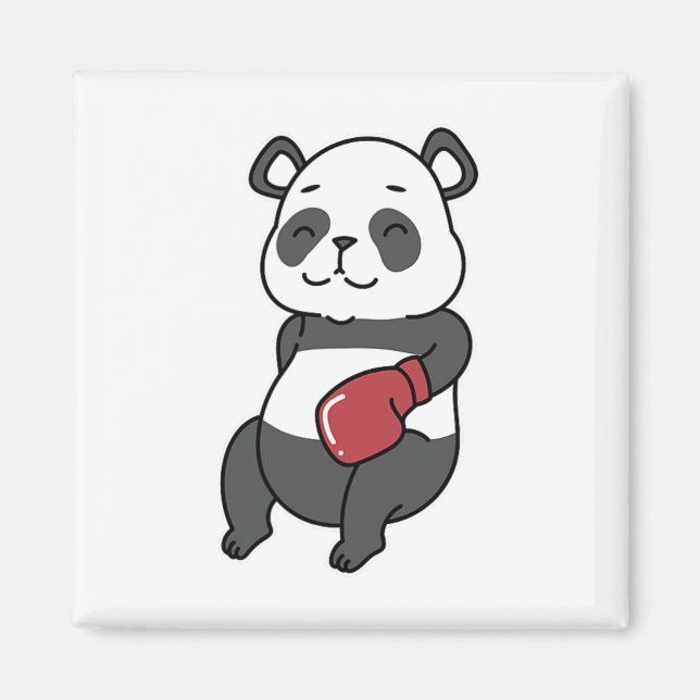 Panda Boxing Magnet (Framsidan)