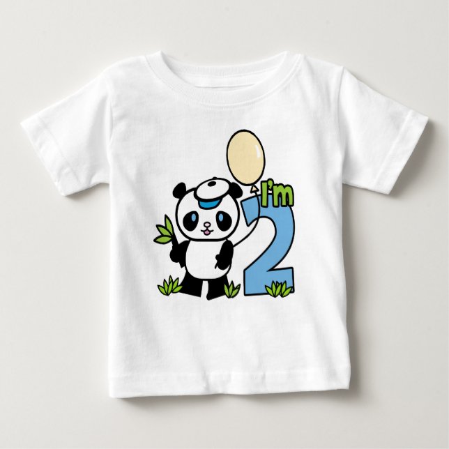 Panda Boy 2nd Birthday Tee (Framsida)
