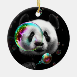 PANDA BUBBLE MAKER JULGRANSPRYDNAD KERAMIK